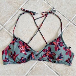 Madewell Floral Bikini Top